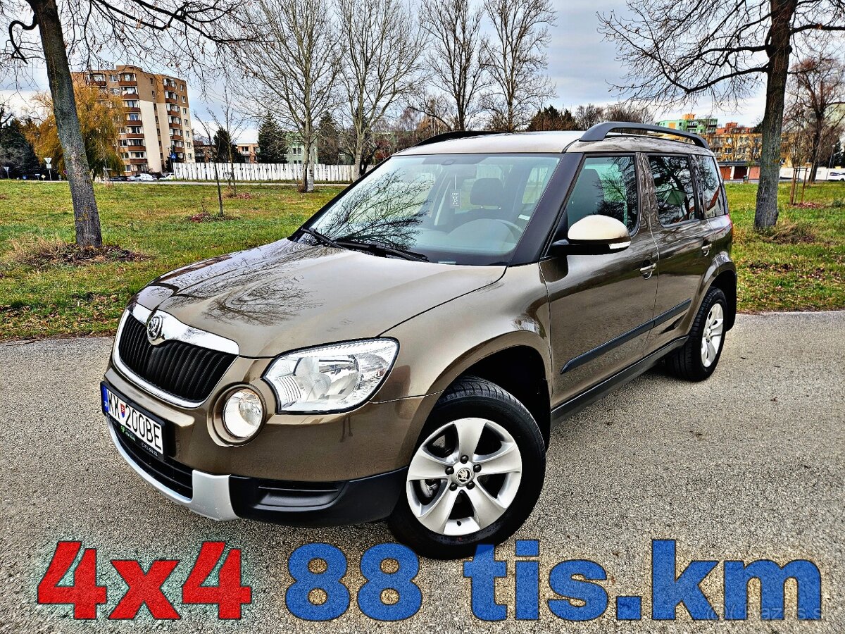 Škoda Yeti 1.8 TSI 4x4 88 tis. km nová STK