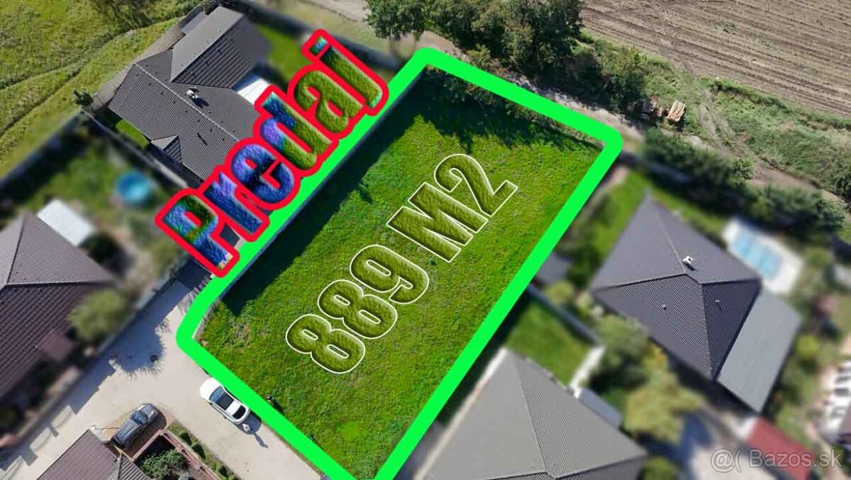 VÁŠ SEN O BÝVANÍ ZAČÍNA TU Exkluzívny stavebný pozemok 889