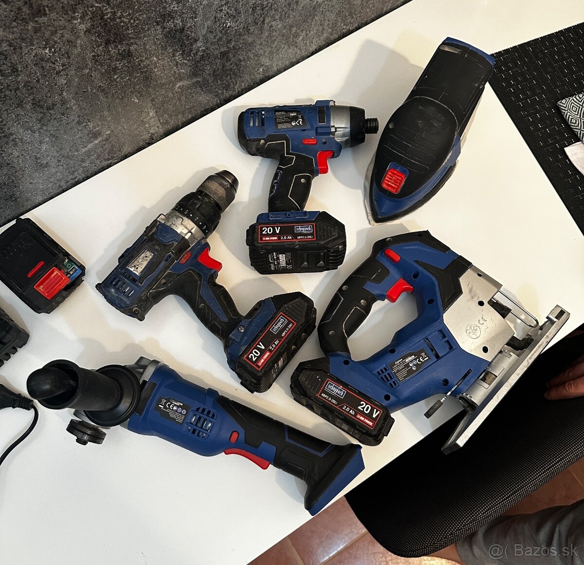 Sada AKU náradia Scheppach (+ 4x bateria a rychlonabijacka)