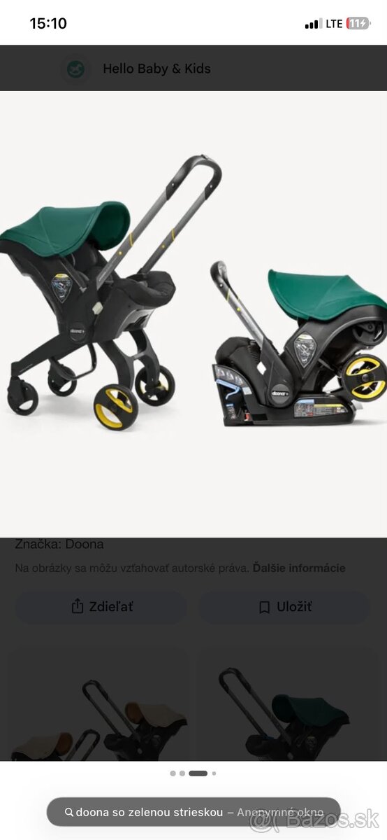 autosedačka a kočík 2v1