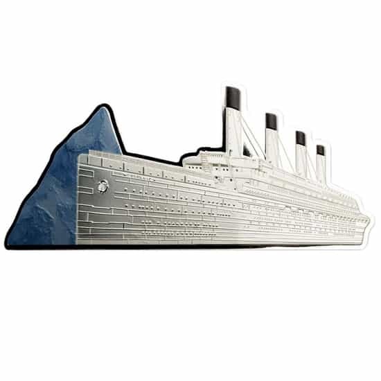 Investicne striebro mince minca Titanic 5 oz