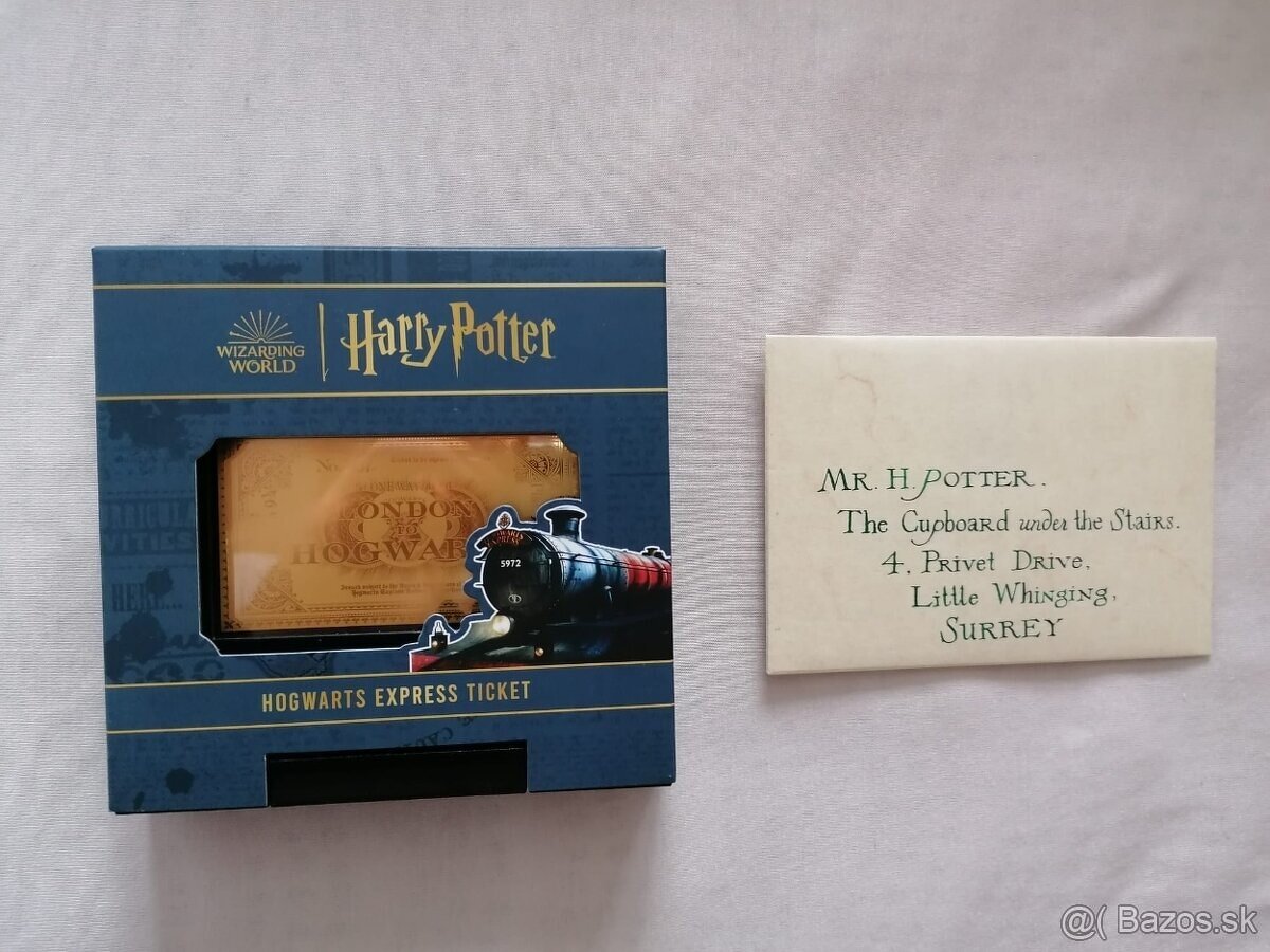zlato striebro proof Harry Potter zlatý lístok