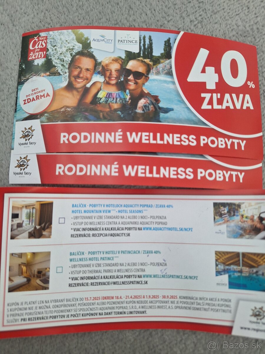 Rodinne wellnes pobyty s aquaparkom AQUACITY ALEBO PATINCE
