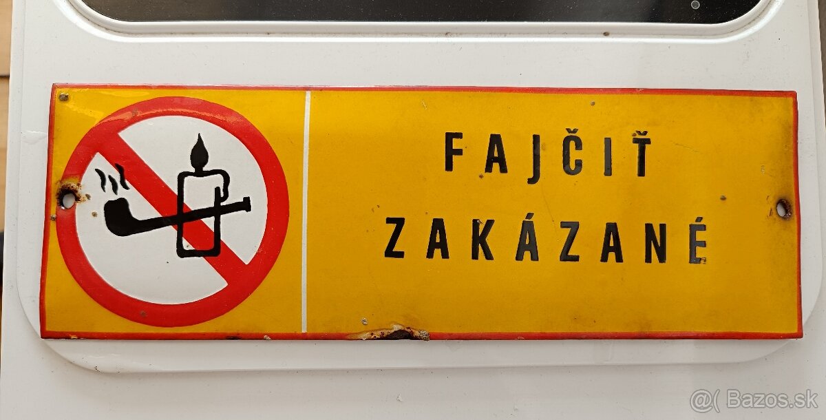 Smaltovaná tabuľka