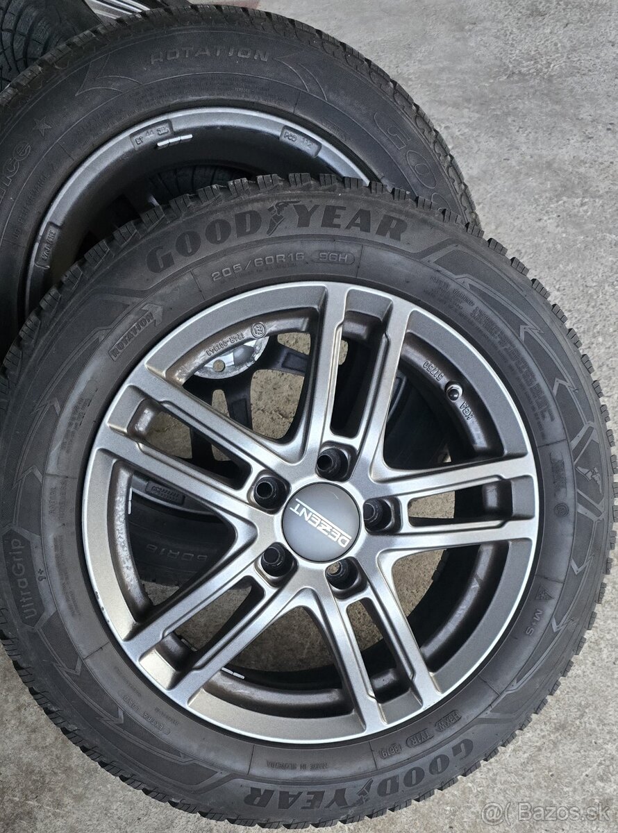 5x112,r16,Dezent,6,5J,et44,205-60-GoodYear- top stav