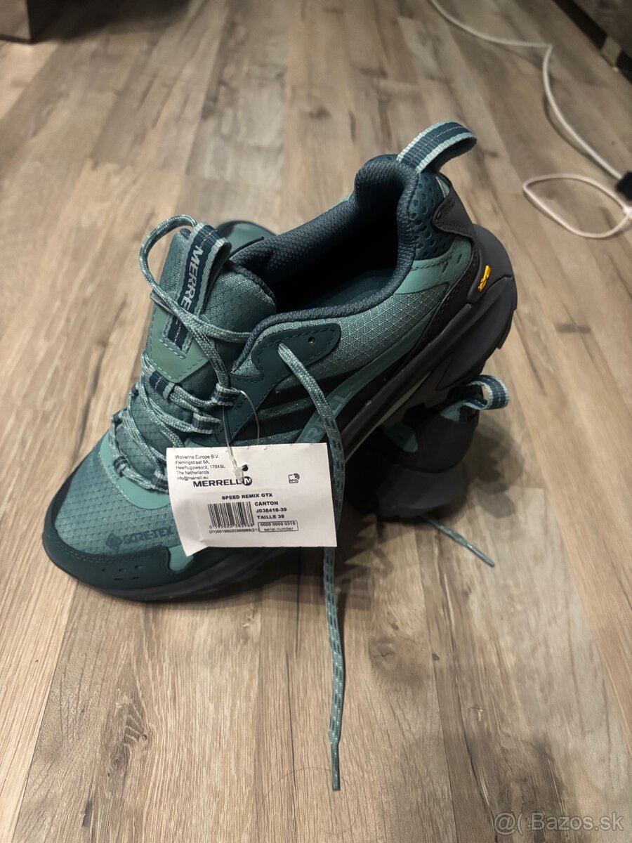 Dámska nepremokavá turistická obuv MERRELL Speed Remix GTX