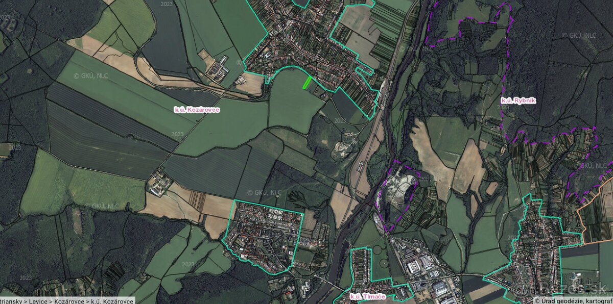 Orna poda v okrese Levice - katastr Kozárovce