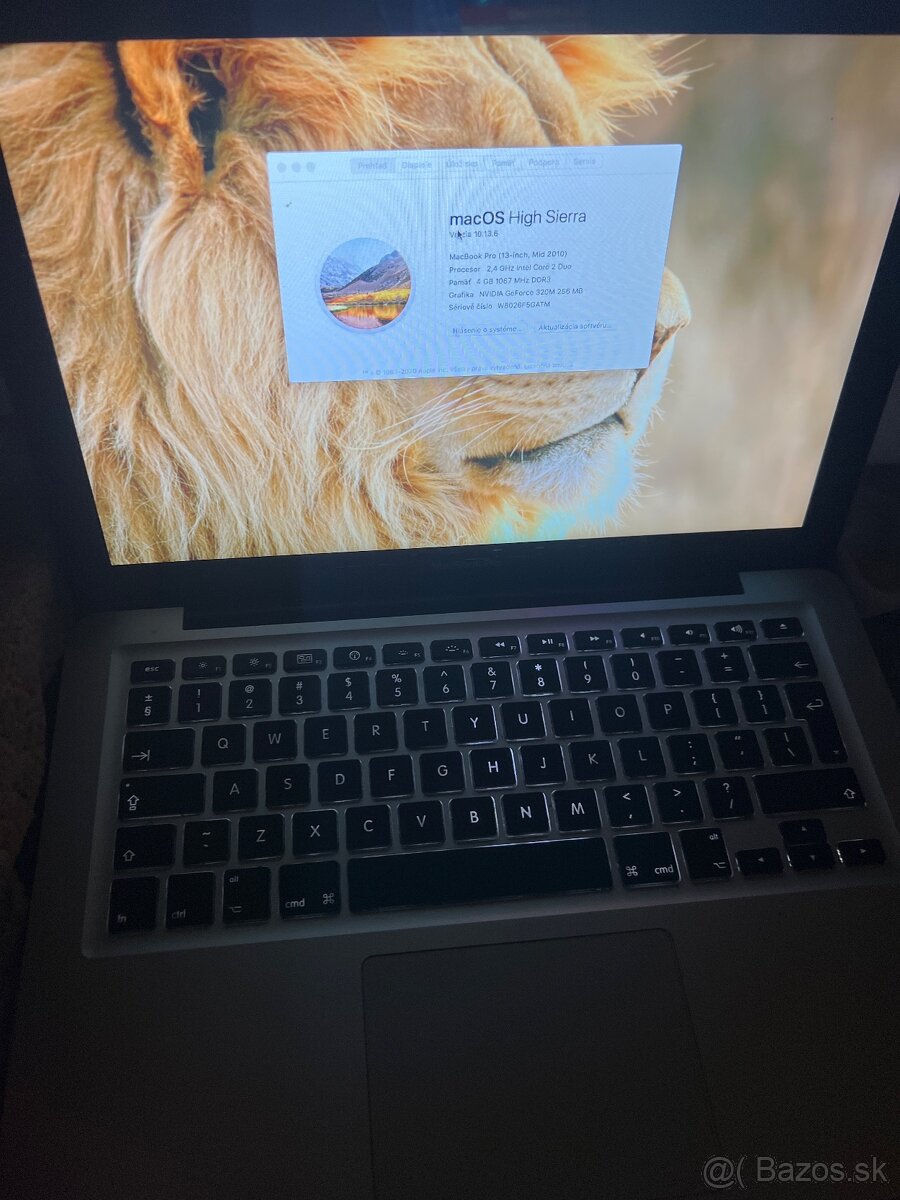 Predám MacBook Pro 13 inch Mind 2010