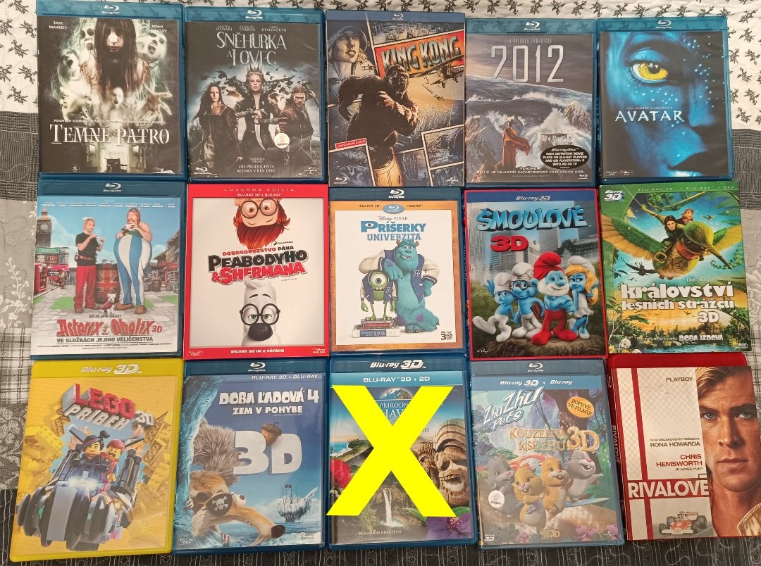 Predám filmy Blue Ray disc