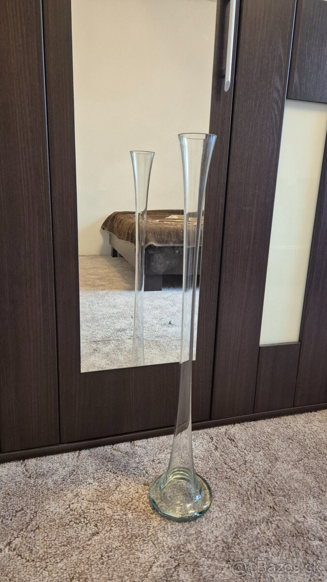 Vysoka sklenená váza 80cm