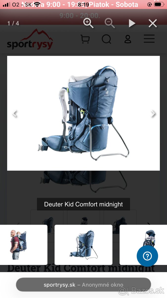 Turisticky nosic Deuter