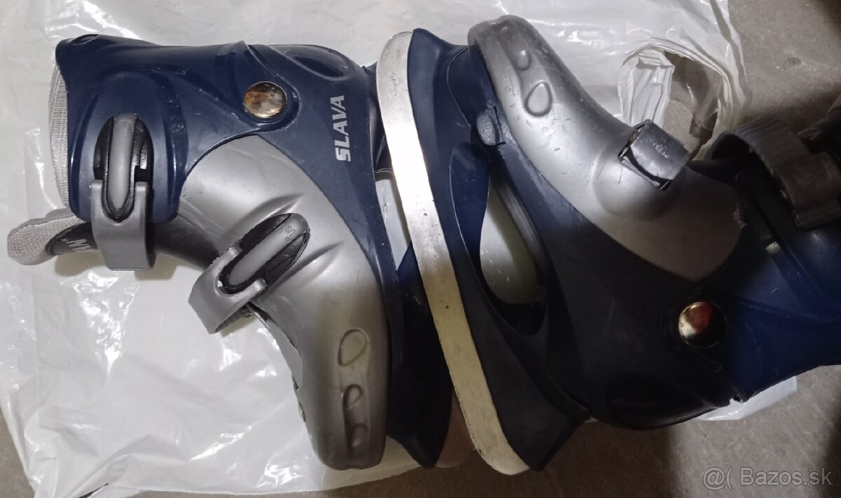 Detské modro šedé korčule