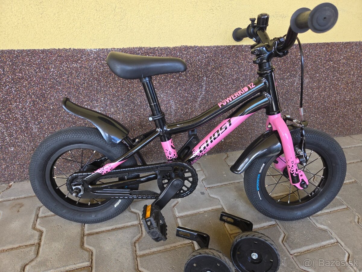 Predám GHOST Powerkid 12"Metallic Black/Pearl Pink Gloss