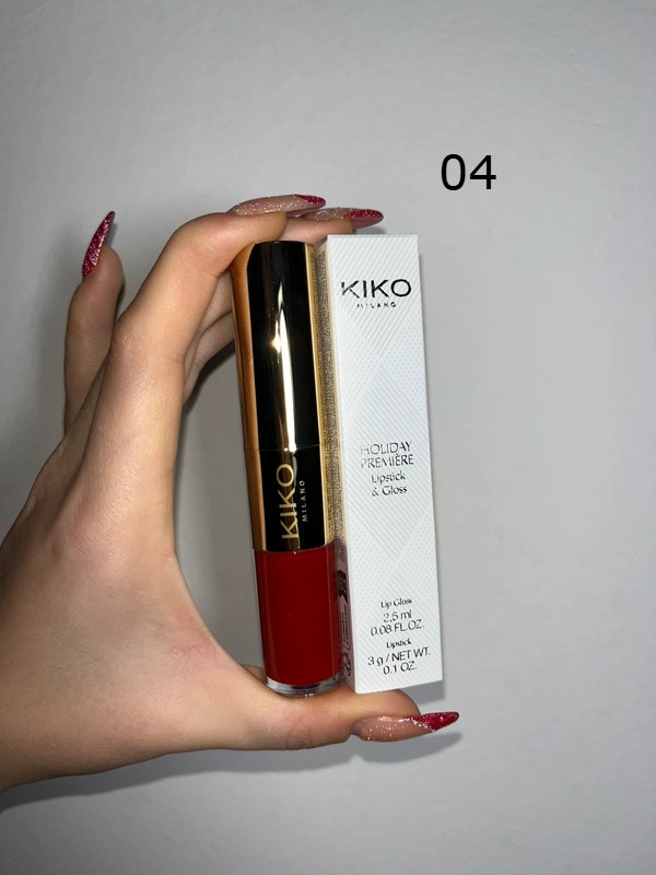Kiko Milano Holiday Premiere Lipstick & Gloss 04