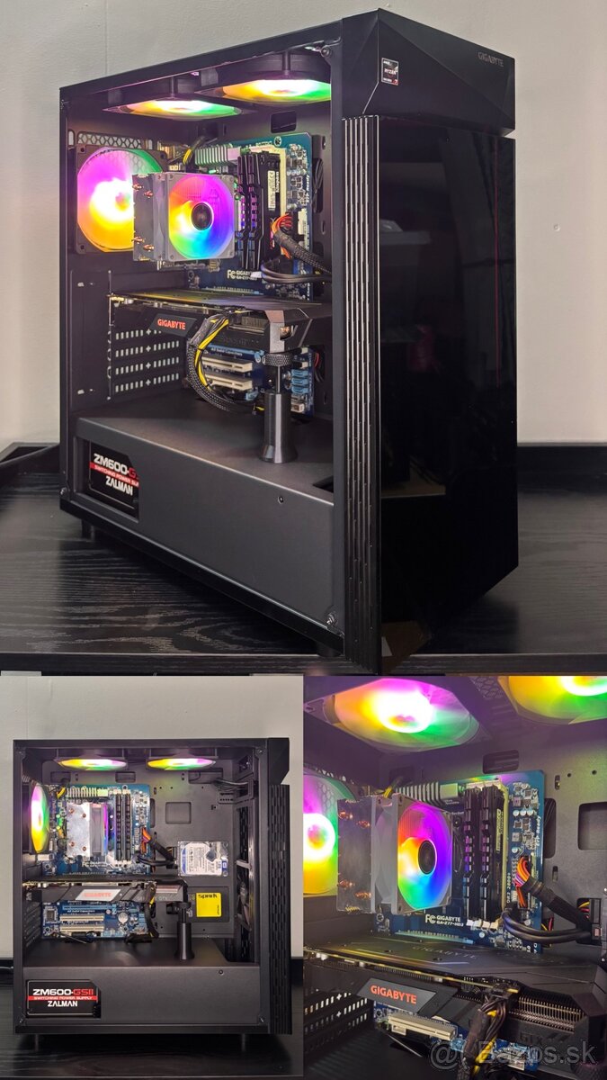 Herný PC i7 + GTX 1660 Gaming OC – 24GB RAM – RGB