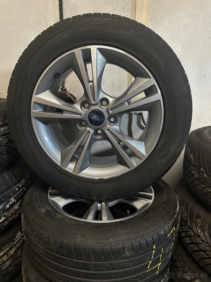 5x108 R16 7J ET50 Ford + letné 215/55 R16 Hankook