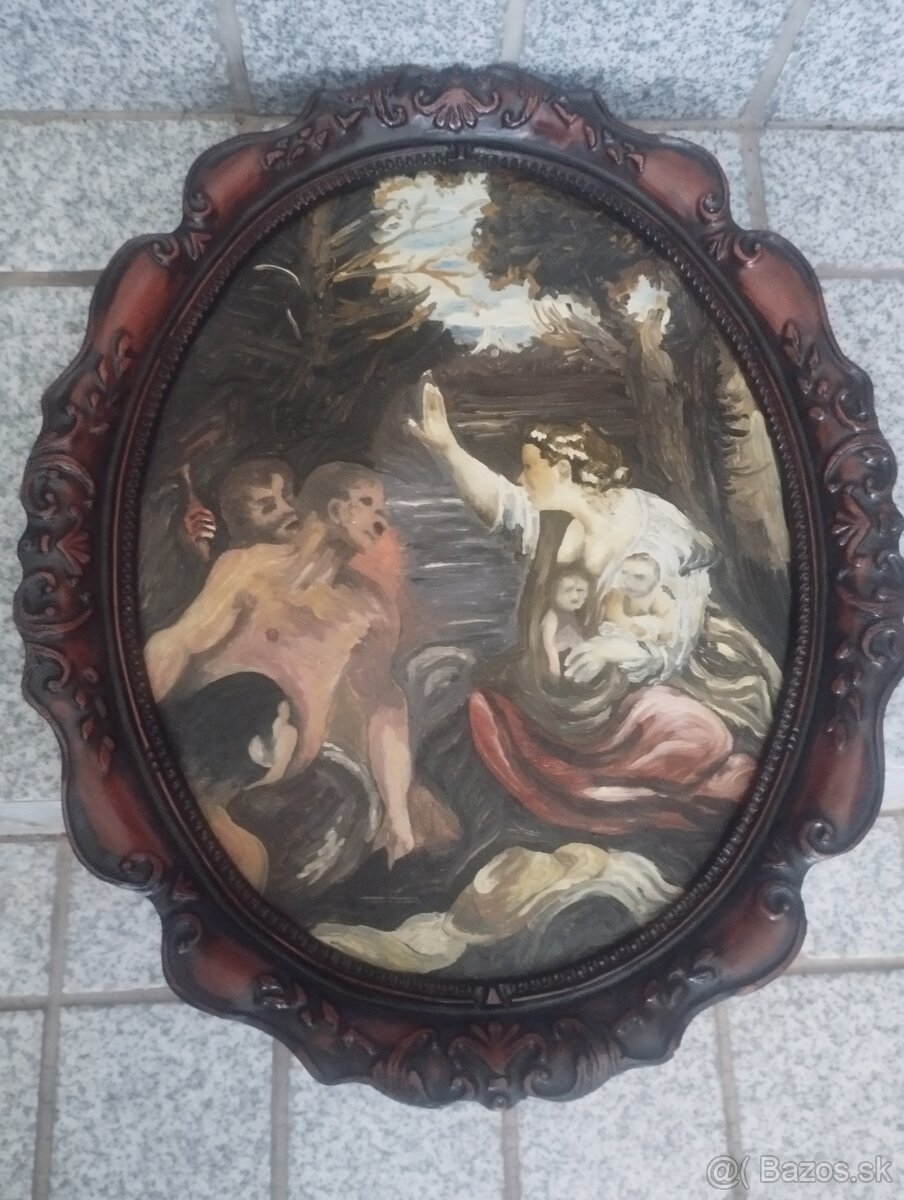 Obraz olejo maľba na dreve