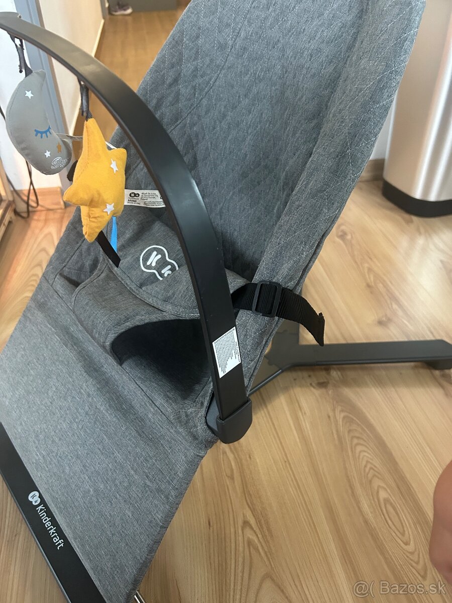 Detské ležadlo Kinderkraft Mimi Grey