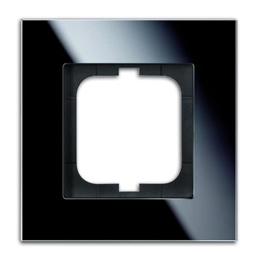 Ramcek - Busch-Jaeger Carat 1721-825 cierny, sklo (3 ks)