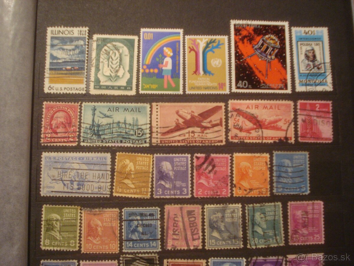 291 rôznych známok Zámorie a Východná Európa