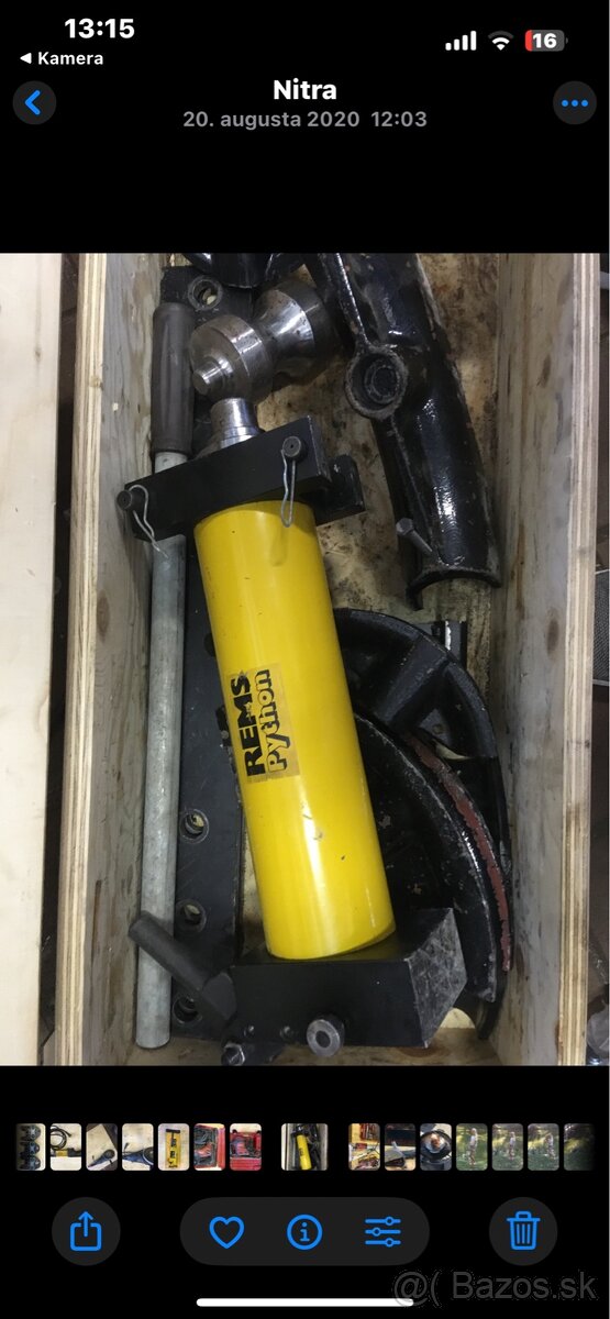 REMS Python Hydraulická ohýbačka rúr