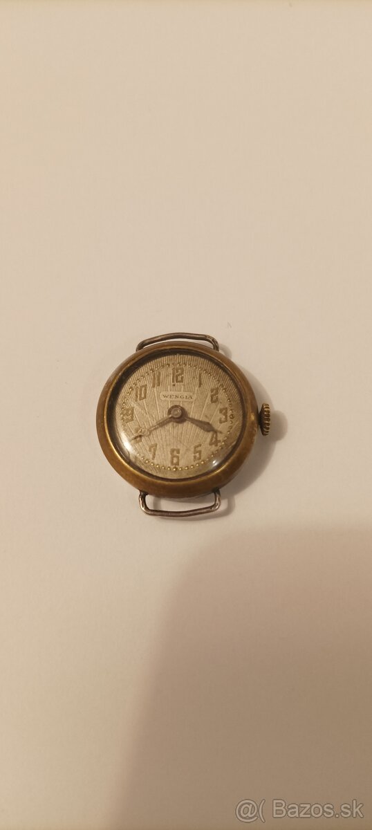 Švajčiarske stare strieborne hodinky Wenger