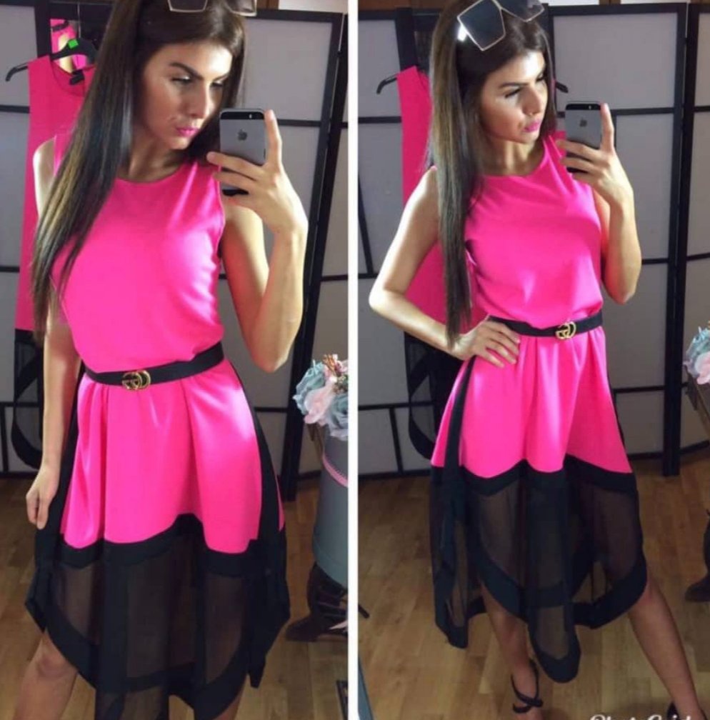 Extravagantne neónové šaty