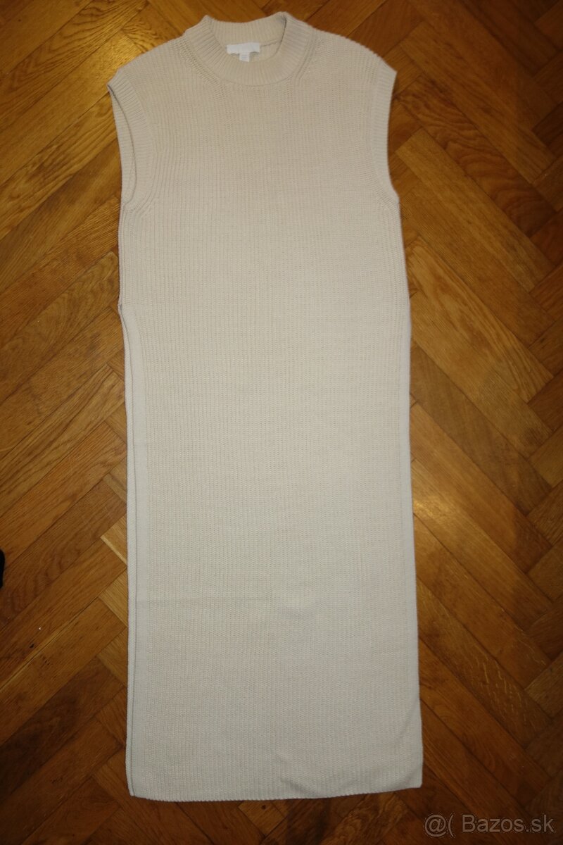 Dlhá pletená vesta XS