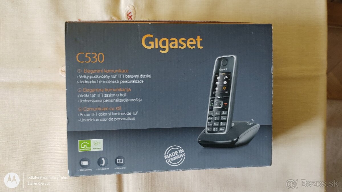 Predám bezšnúrový telefón Gigaset C530, plne funkčný,...