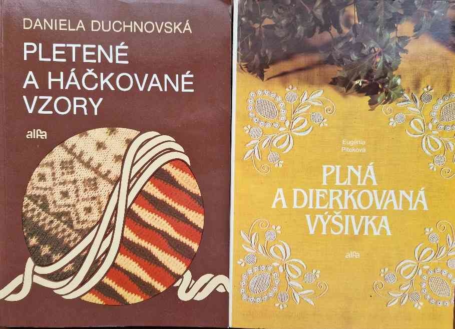 Knihy Pletenie, Háčkovani, Dierkovaná výšivka