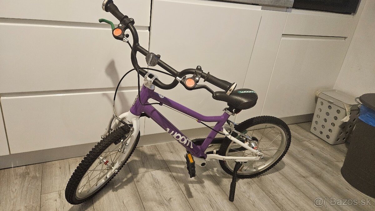 WOOM 3 purple, 16 palcové kolesá, veľmi pekný stav