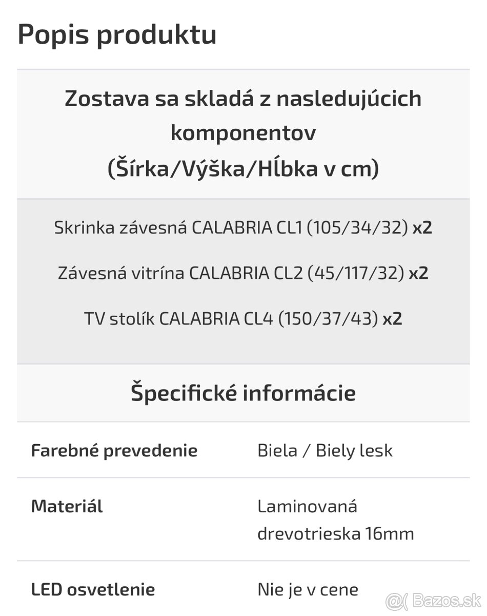 Obývačková stena