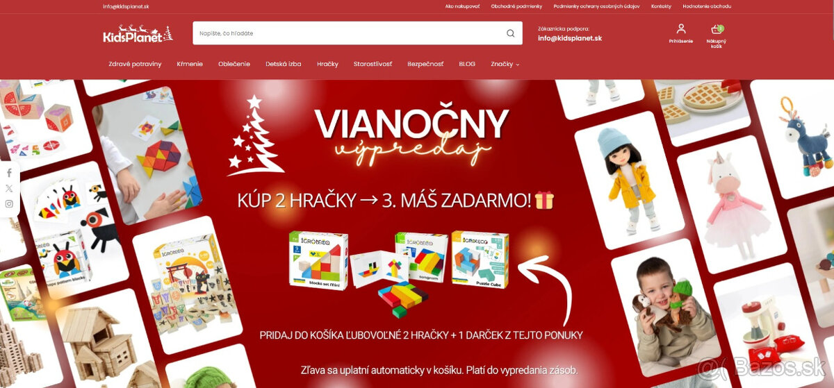 Predám zabehnutý e-shop KidsPlanet.sk – detský tovar, hračky