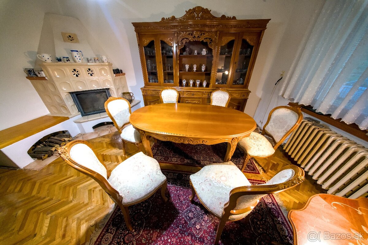 Elegantná duša minulosti luxusná rustikálno-baroková jedáleň