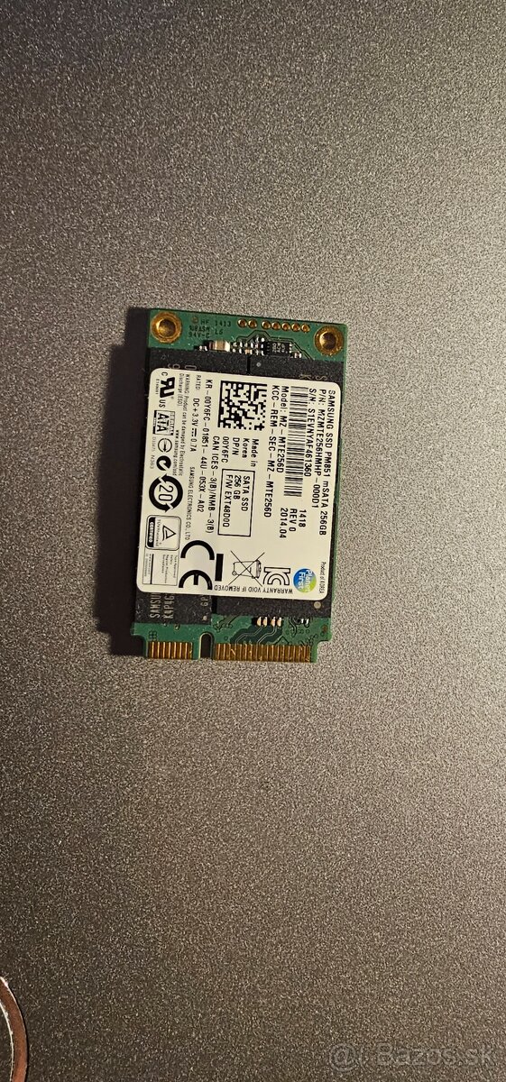 Samsung PM851 mSATA 256 GB
