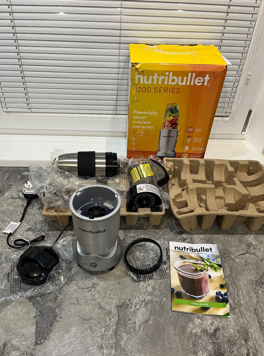 Nový NutriBullet 01410 radu 1200w, nerezová oceľ