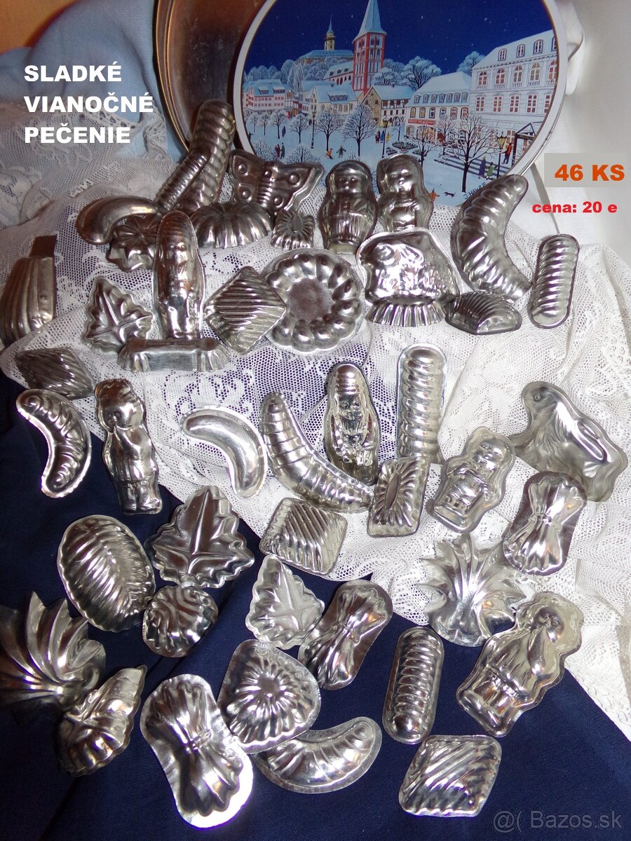 Pôvodné VIANOČNÉ FORMIČKY krásny nepoškodený stav