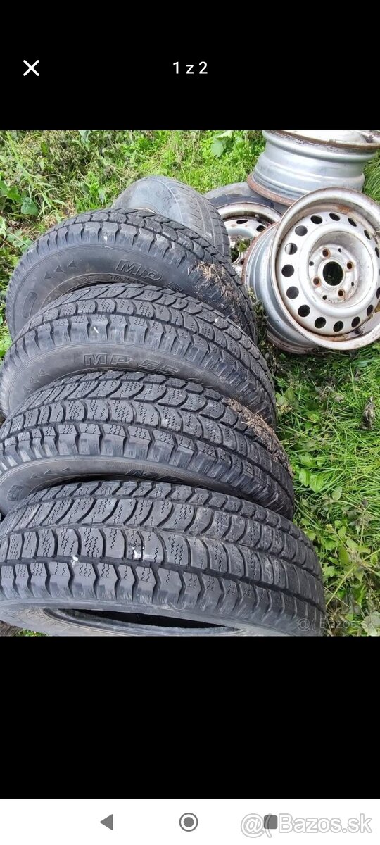 4ks Zimne Pneumatiky 165/70 r13