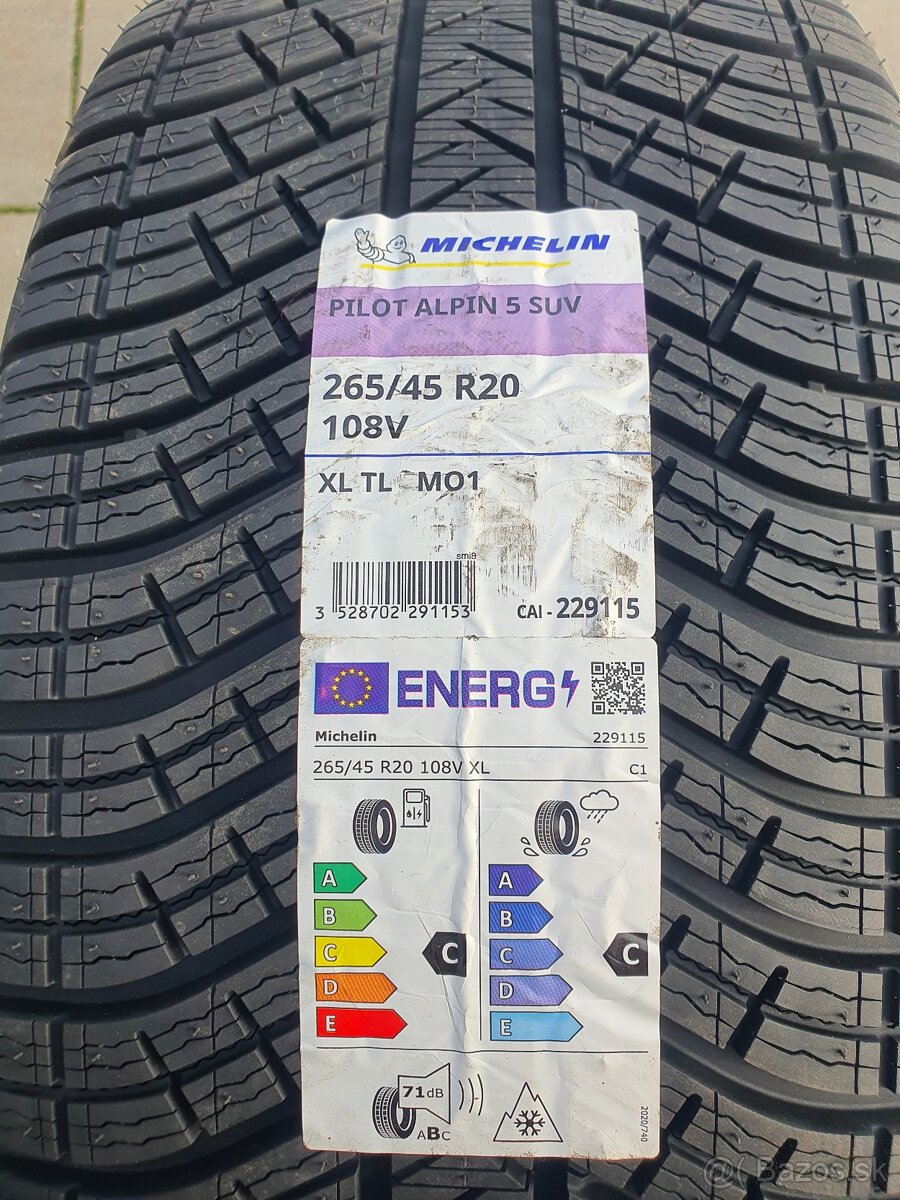 Michelin pilot alpin 5 SUV 265/45/20
