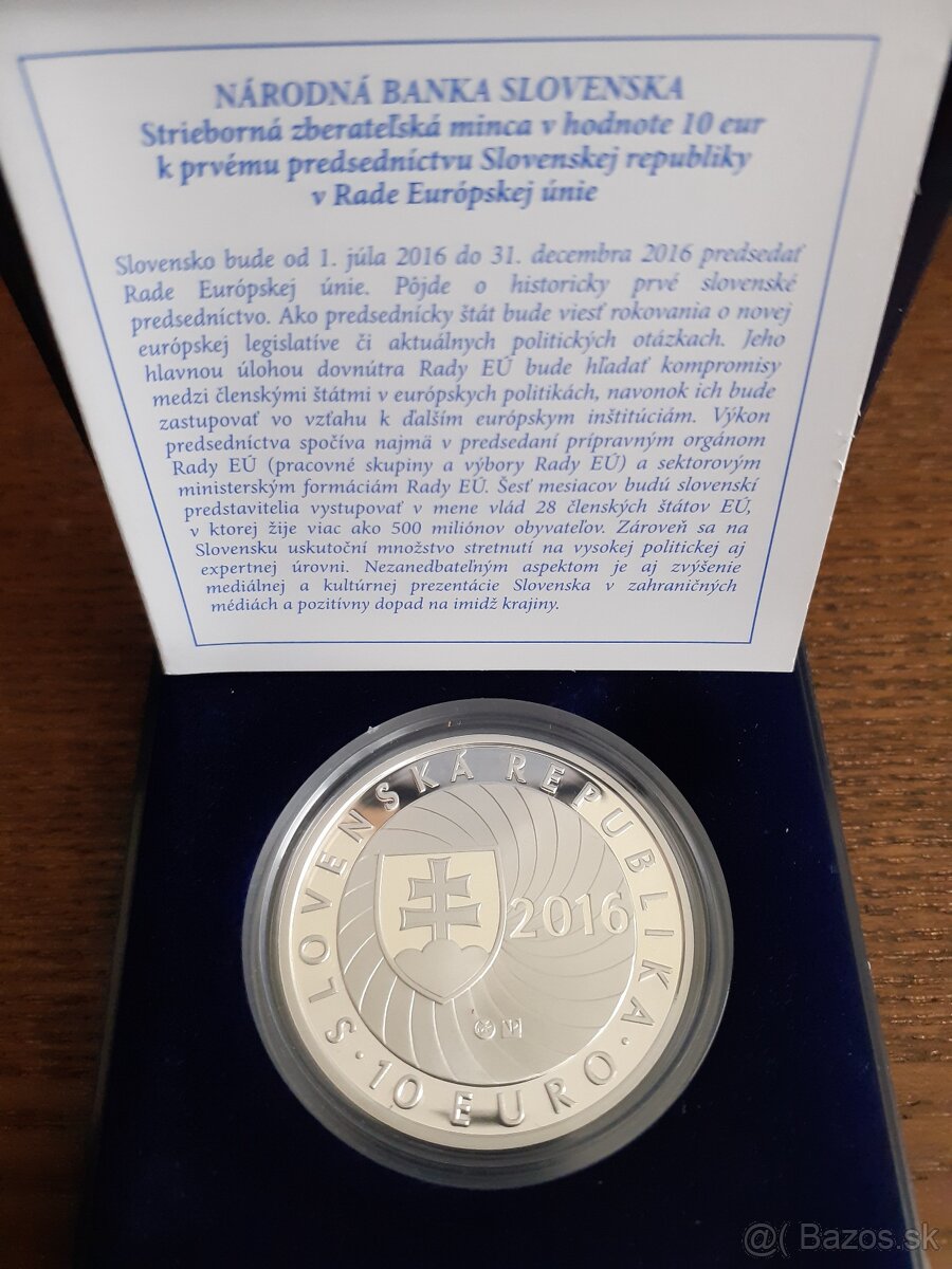 Slovenské strieborné mince proof