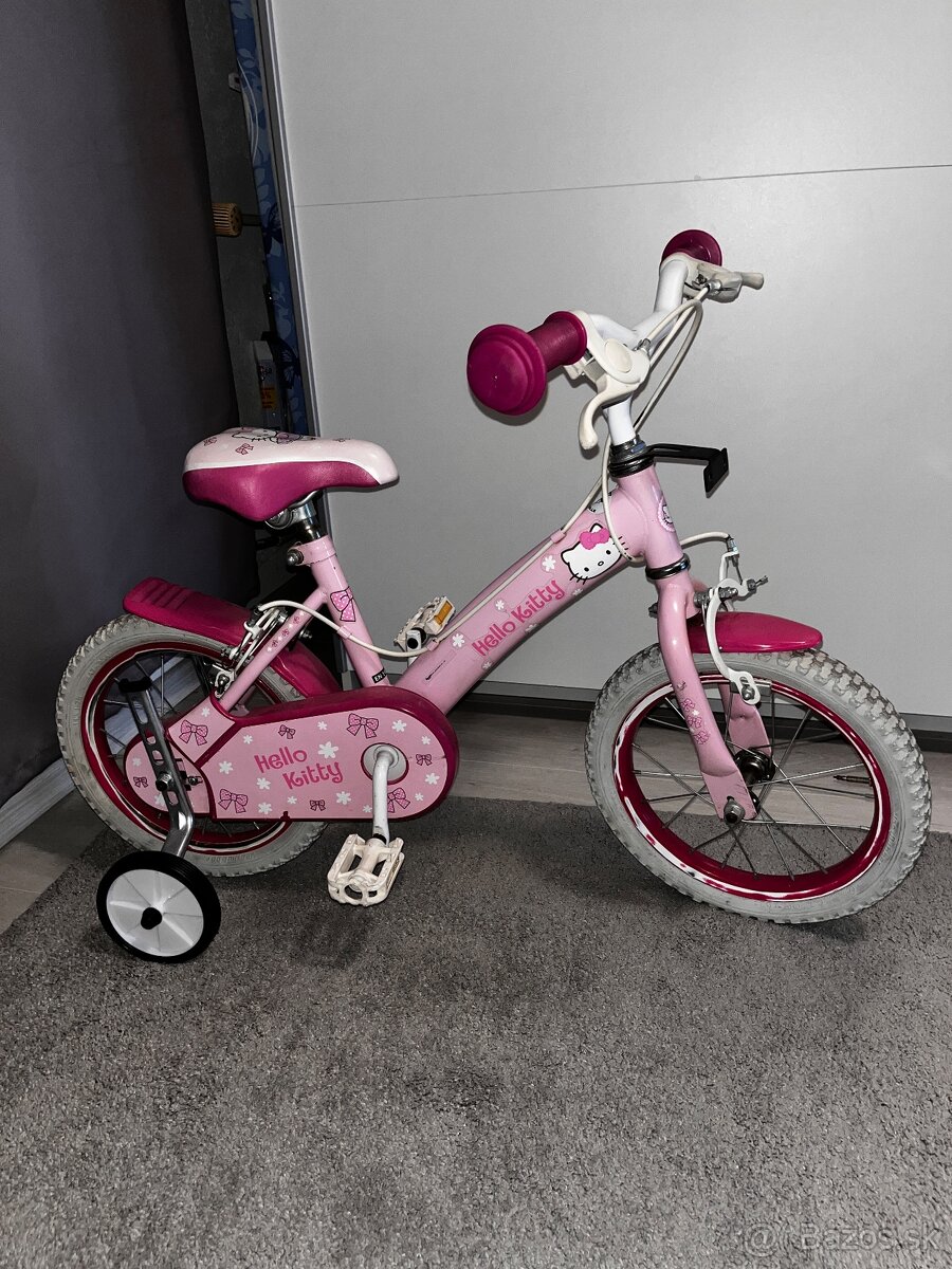 Detsky bicykel s pomoc.kolieskami “14”