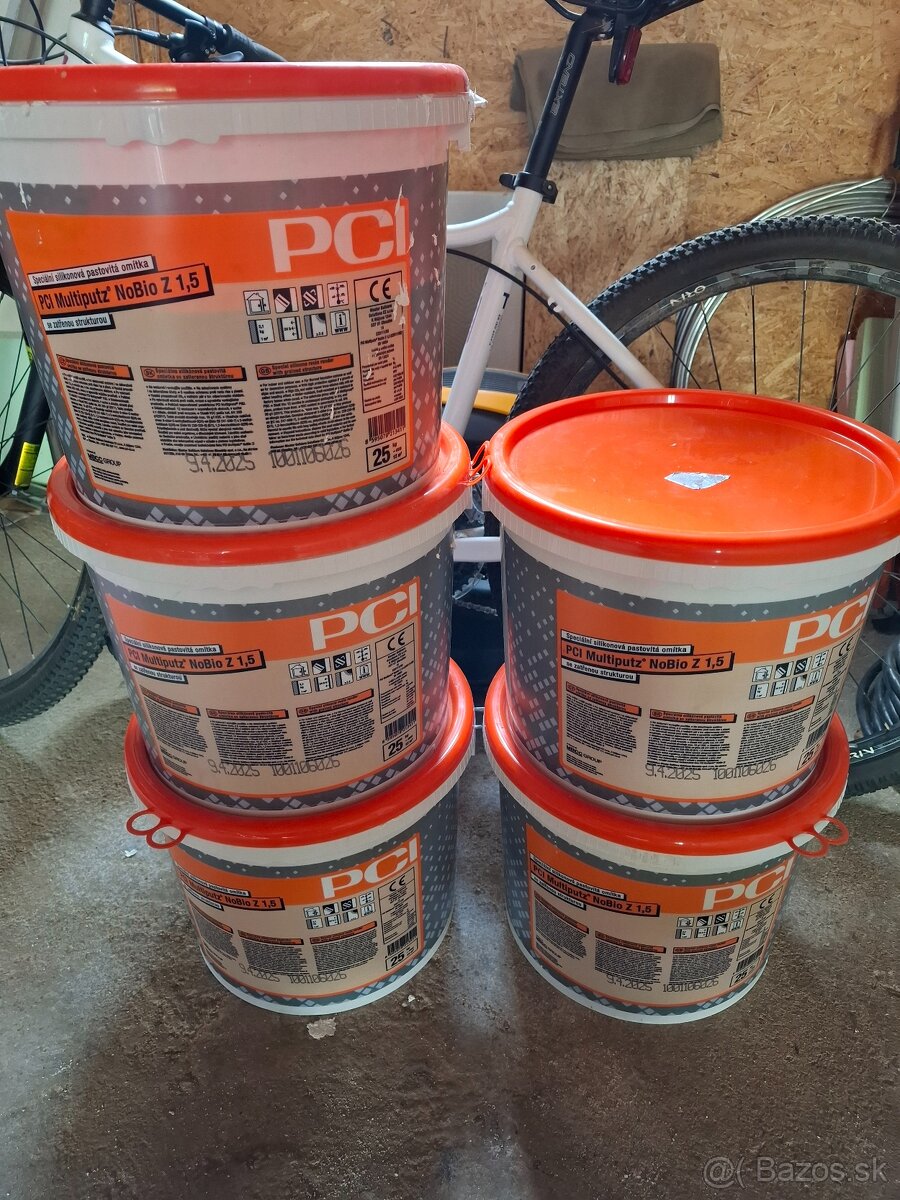 Silikónová fasádna omietka PCI Multiputz Nobio Z 1,5 biela