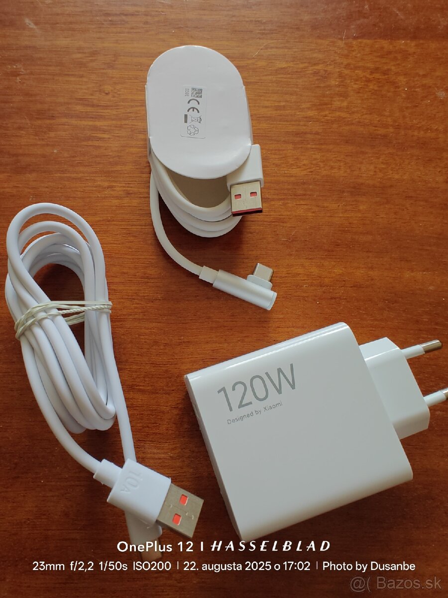 Xiaomi 120W nabíjačka + USB-C kábel (výber)