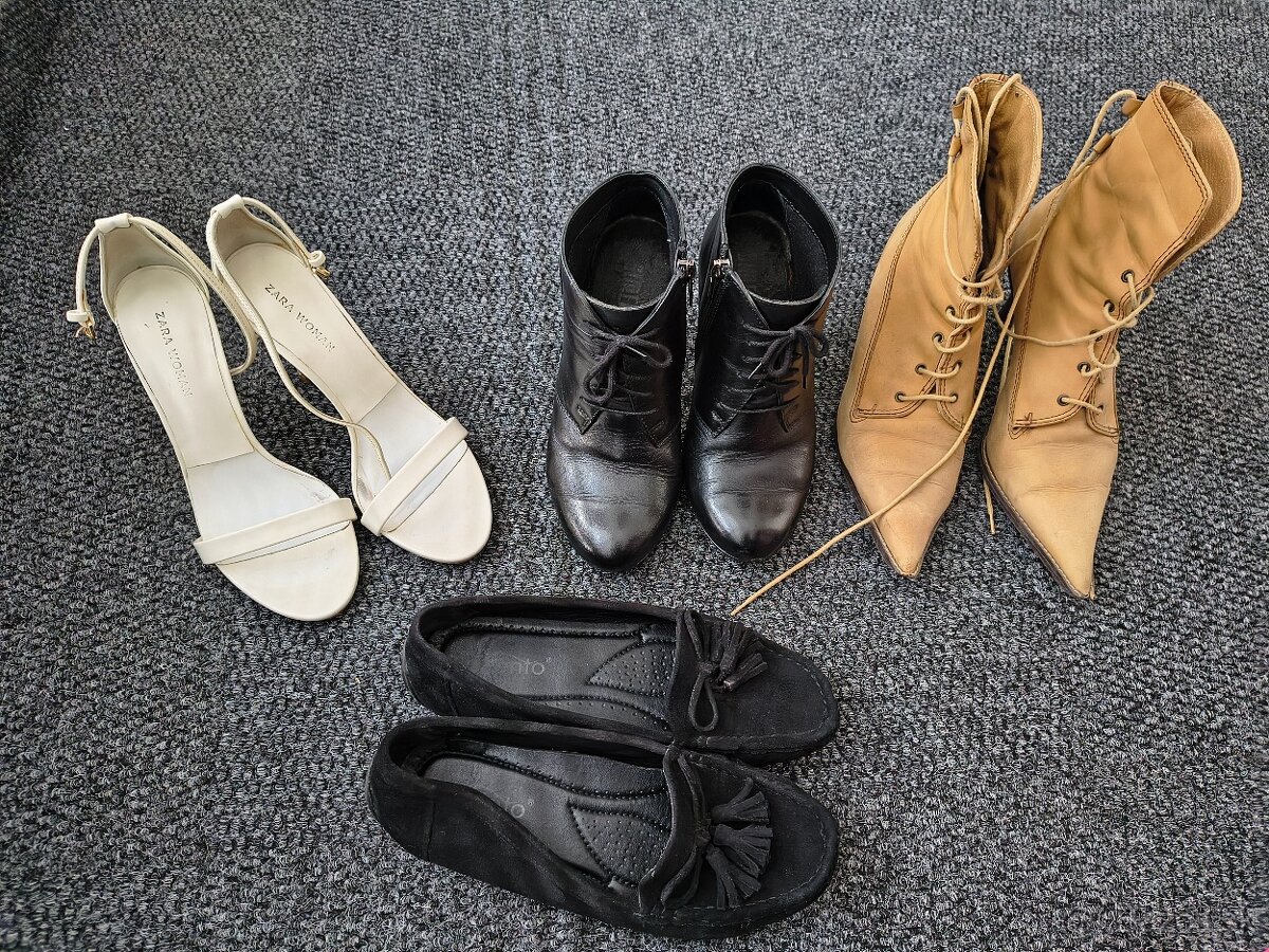 Topanky, kotnikove cizmy, sandale, mokasiny