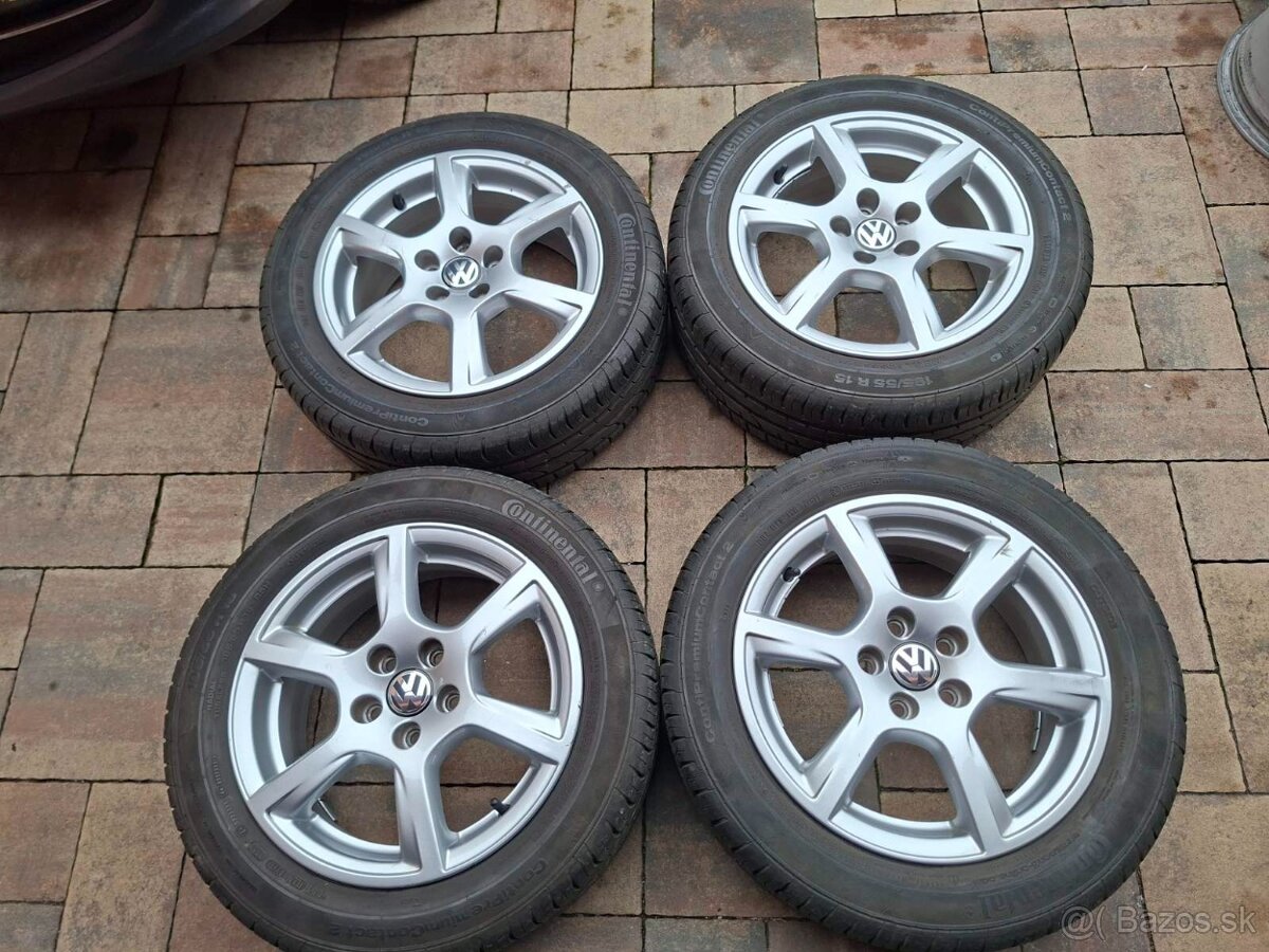 Orig. hliníkové disky VW R15, 5x100