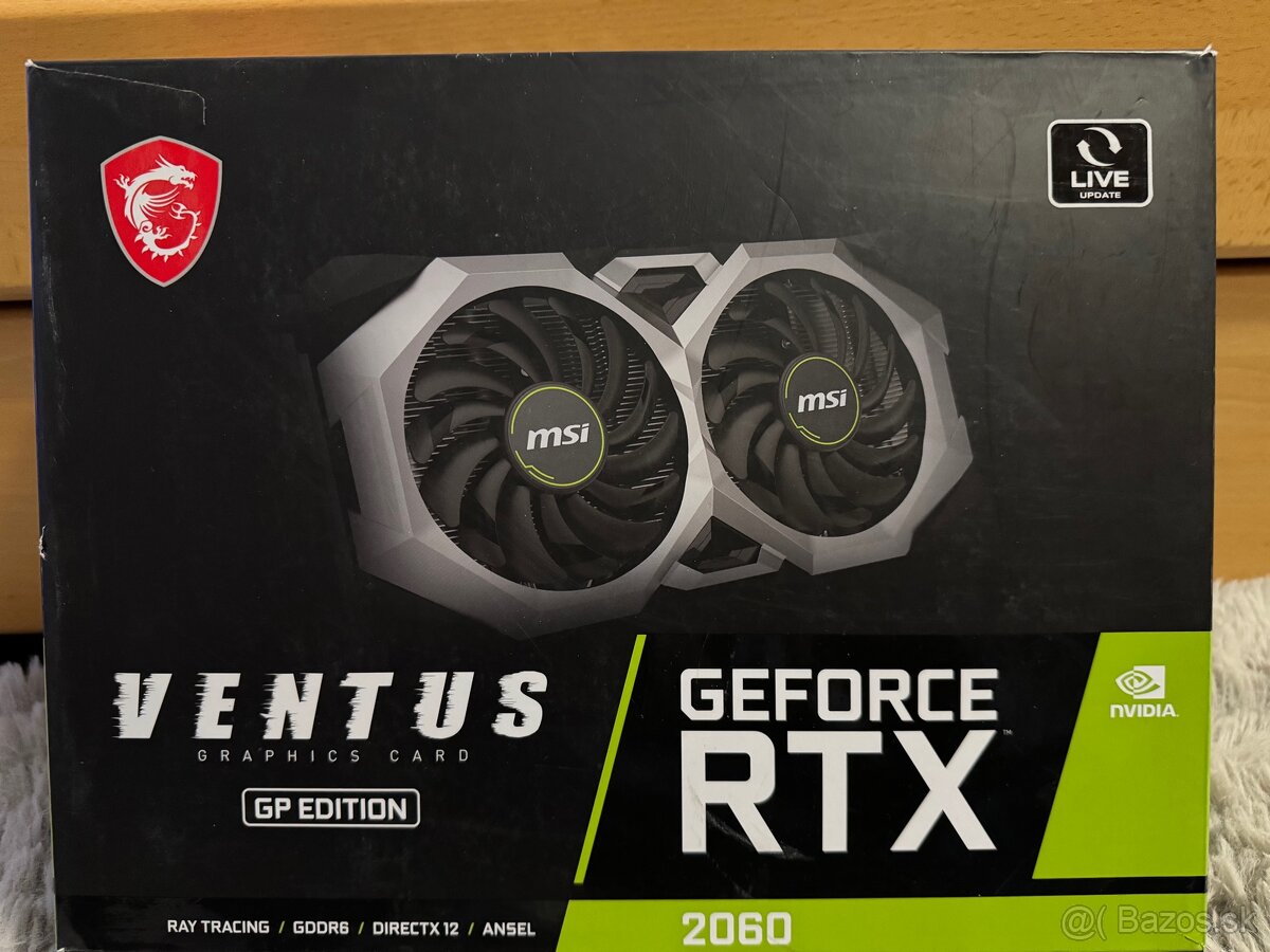 Dobrý deň Predám grafickú kartu RTX 2060 8gb