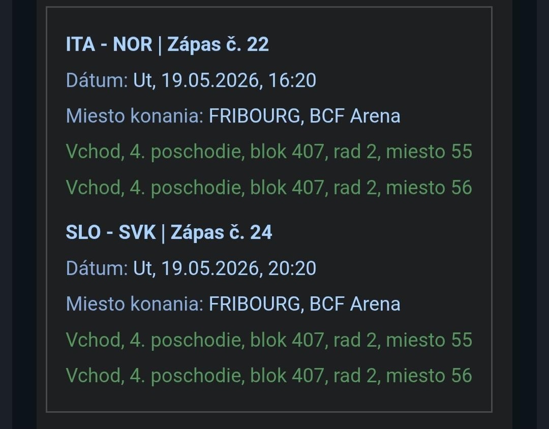 Lístky na MS v Hokeji 2026