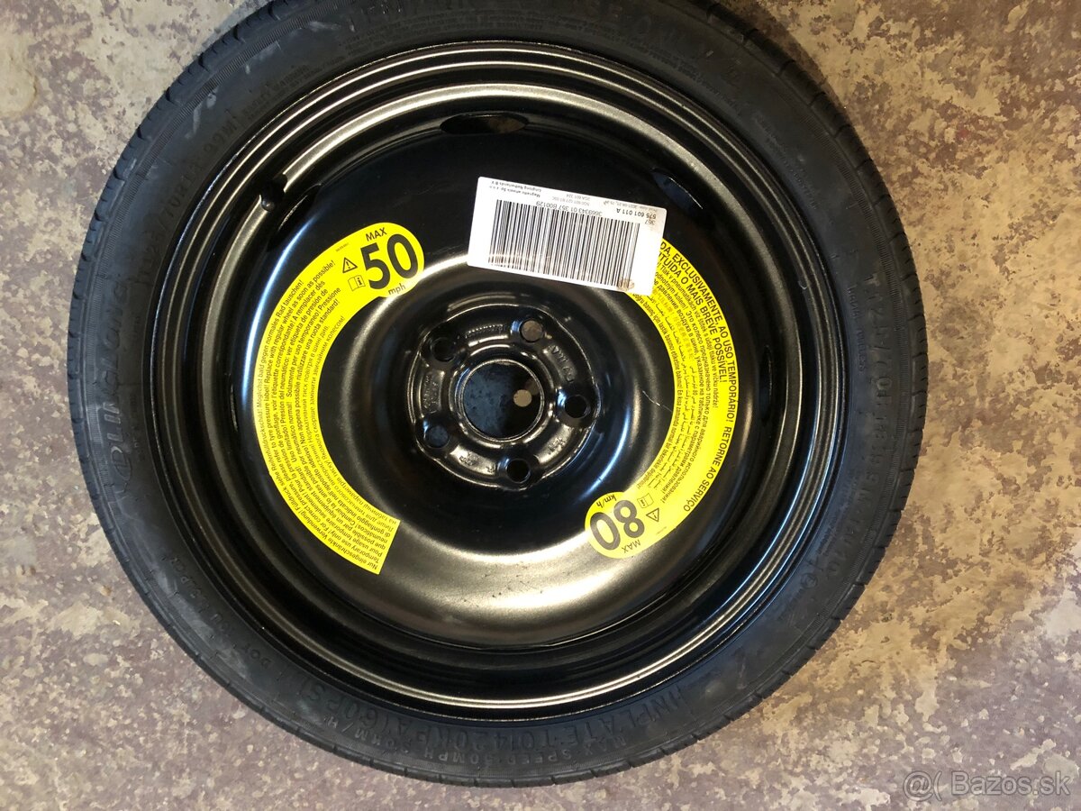 Dojazdové koleso 5x112 T125/70R18