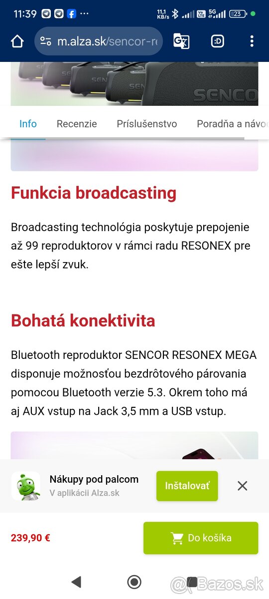 Sencor resonex mega