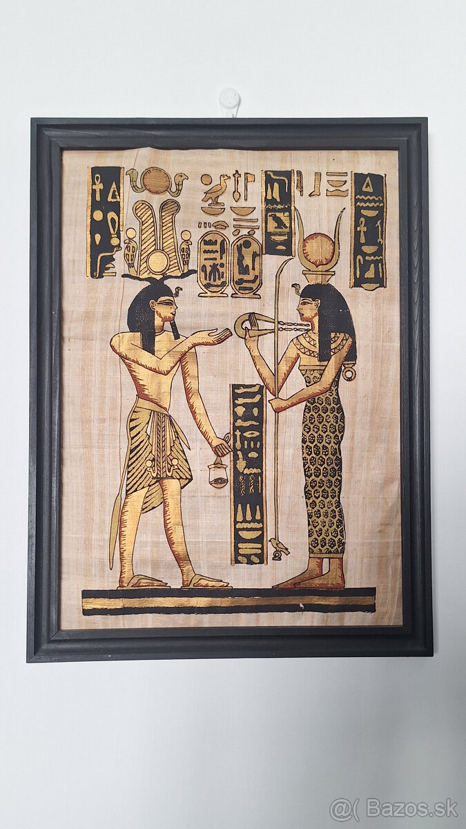 Egyptske obrazy maľované na papyrus